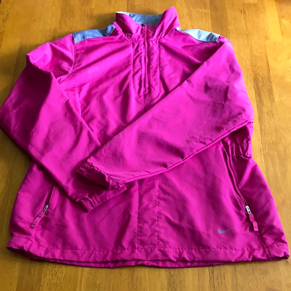 Nike Golf Pullover Nylon Jacket Pink L